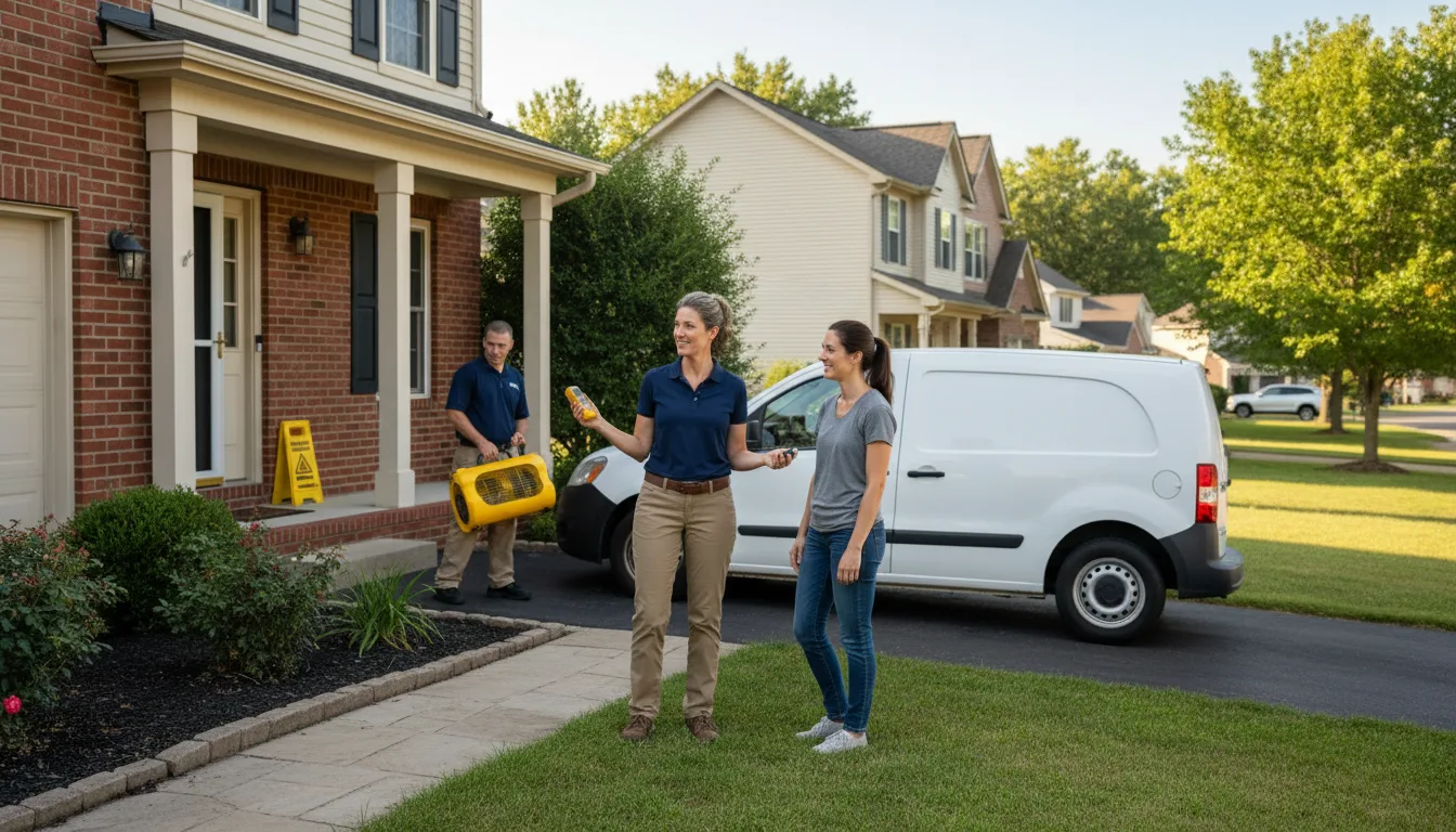 Residential water damage restoration in Mosca, CO